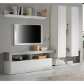 Mueble de pared LENOR blanco/gris hormigón