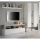 Mueble de pared LENOR blanco/gris hormigón