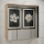 Mueble de pared para baño con espejo VENOM verde/roble artisan