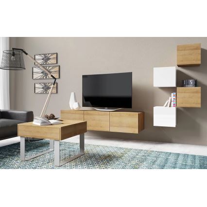 Mueble de pared PAVO 34x34 cm roble dorado