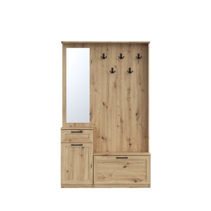 Mueble de recibidor con espejo KAVI roble artisan