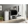 Mueble de salón BRICK blanco/negro