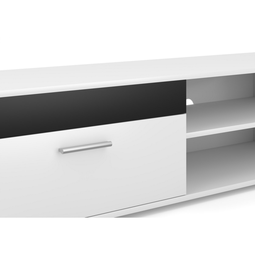 Mueble de salón BRICK blanco/negro