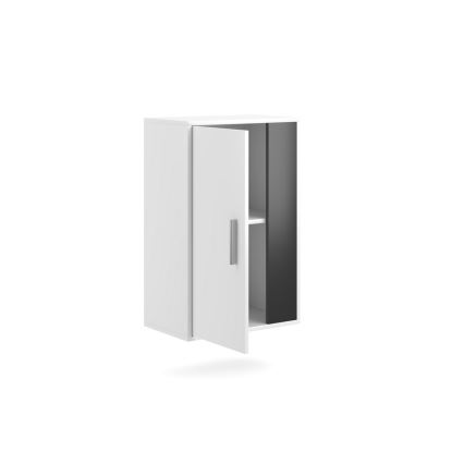 Mueble de salón BRICK blanco/negro