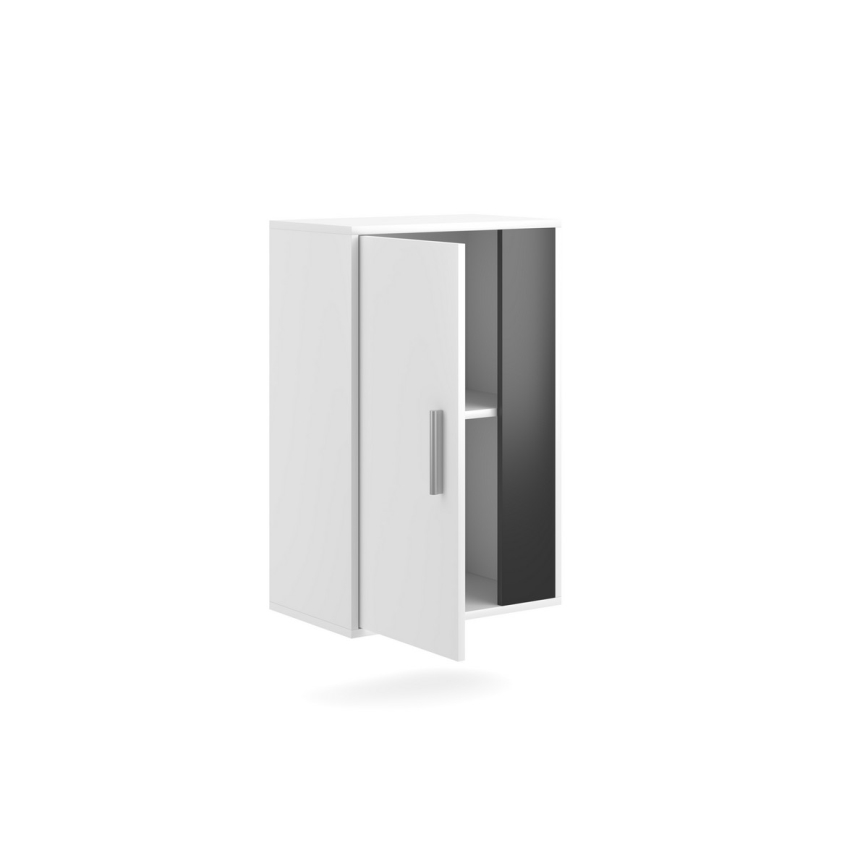 Mueble de salón BRICK blanco/negro