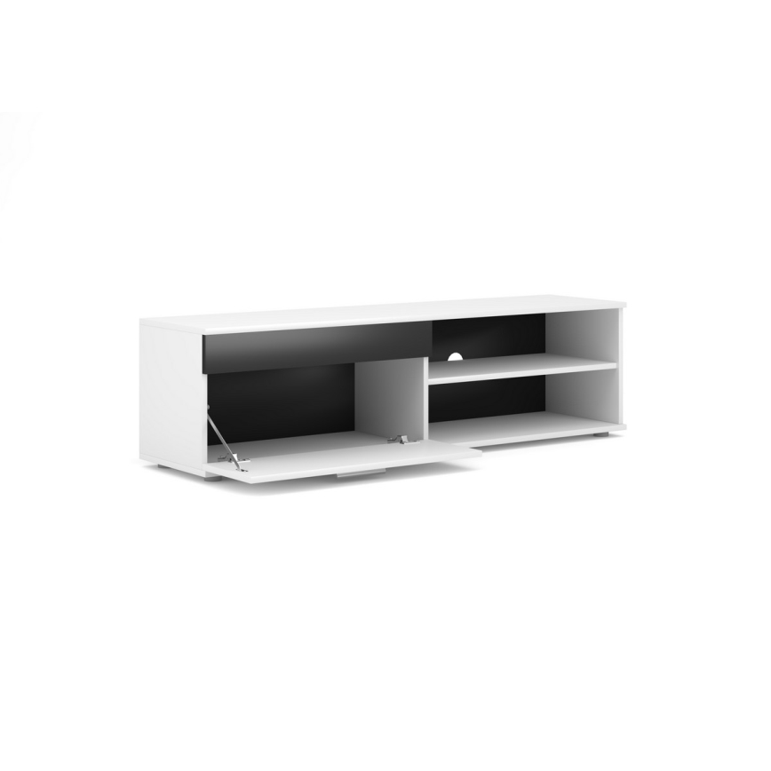 Mueble de salón BRICK blanco/negro