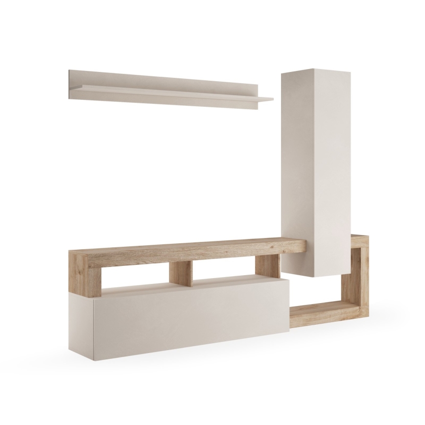 Mueble de salón LENOR cachemira/marrón