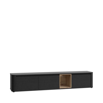Mueble de TV WARO negro/marrón