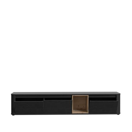 Mueble de TV WARO negro/marrón