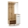 Mueble para recibidor con espejo SVEN, marrón/blanco