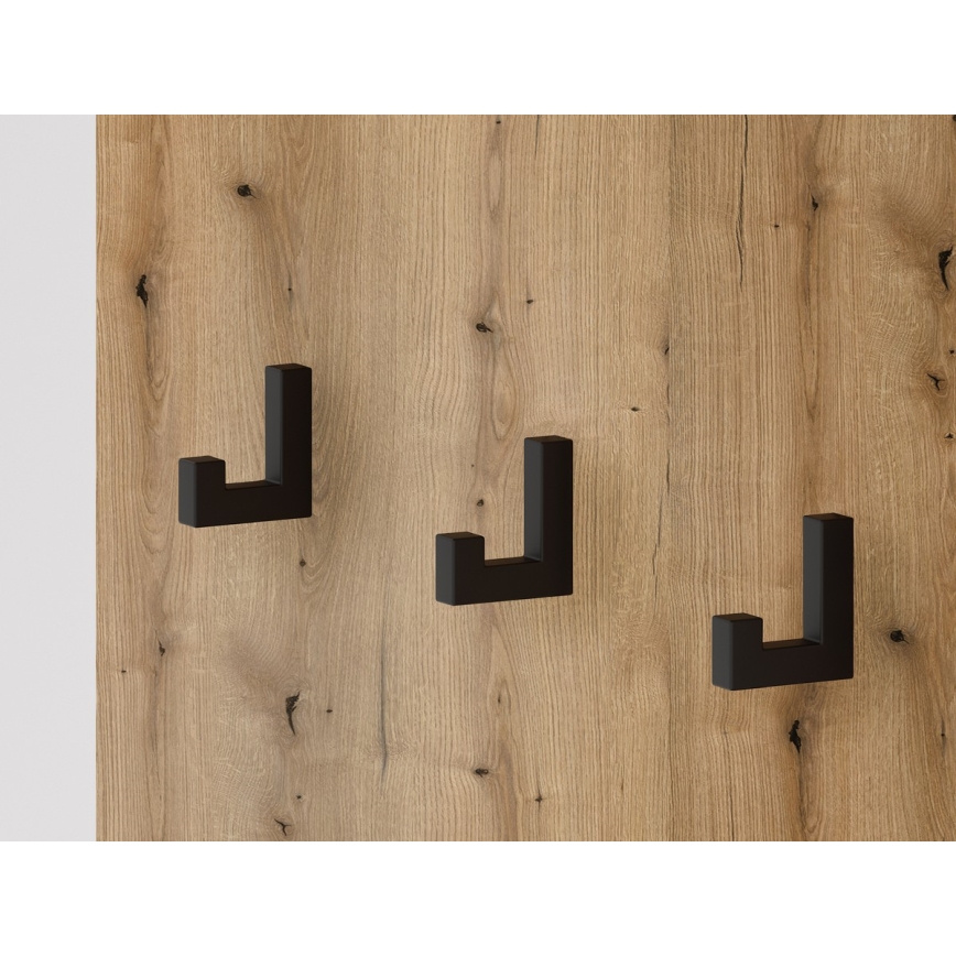 Mueble para recibidor con espejo SVEN marrón/grafito