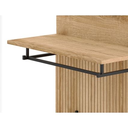 Mueble para recibidor KLEO marrón/blanco