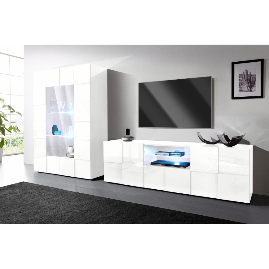 Mueble para televisor SERIAN blanco