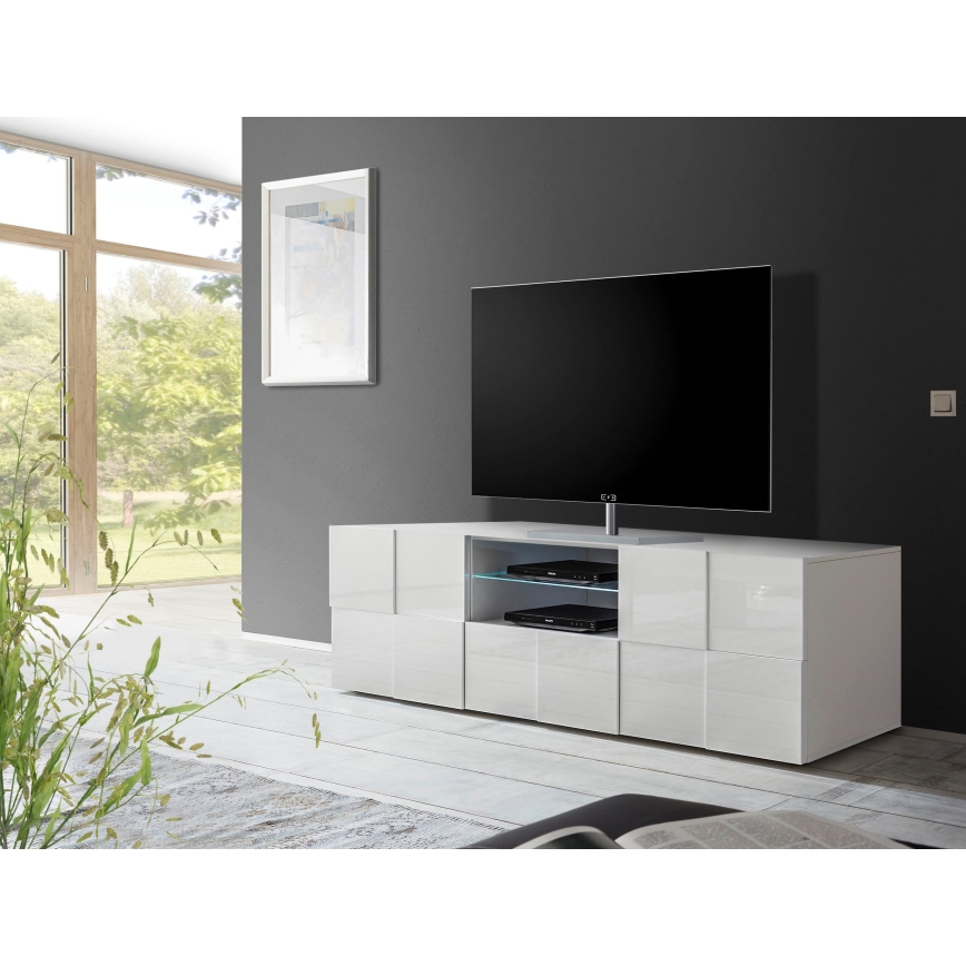 Mueble para televisor SERIAN blanco