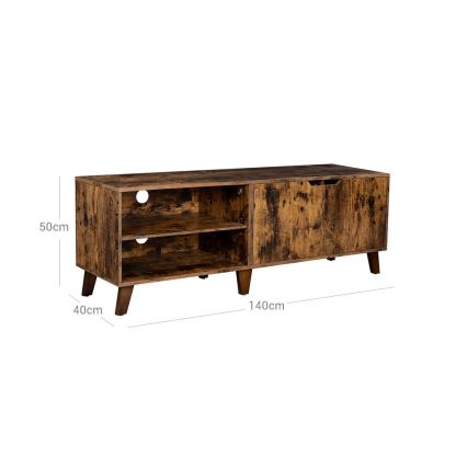 Mueble para TV BASTOR marrón/negro