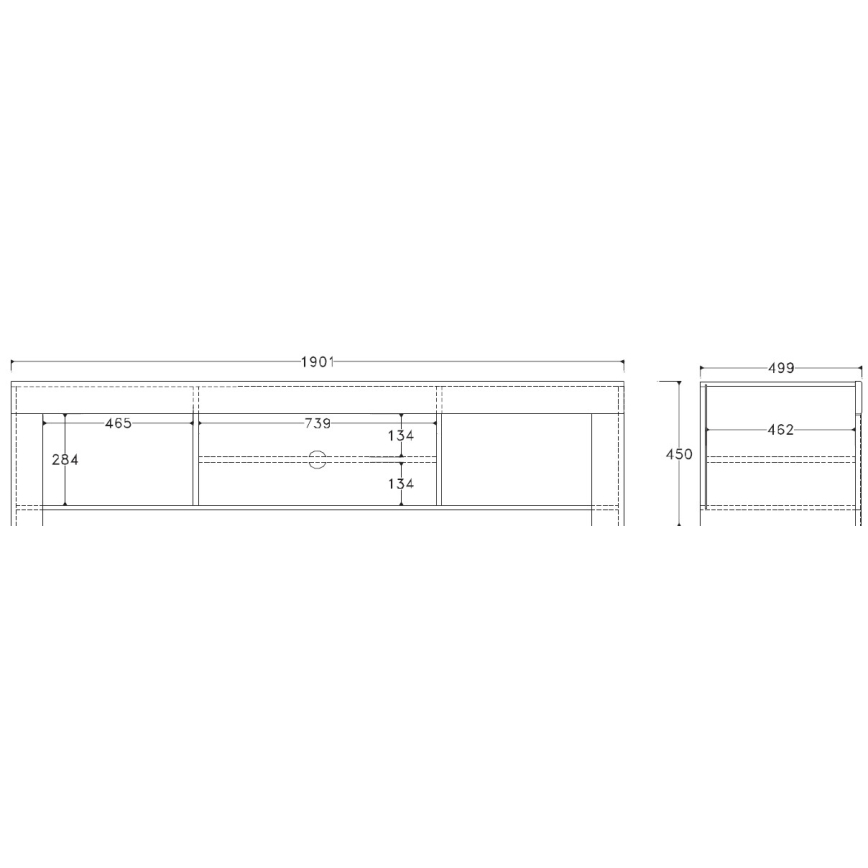 Mueble para TV FINERA blanco