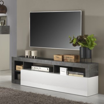 Mueble para TV LENOR blanco/antracita