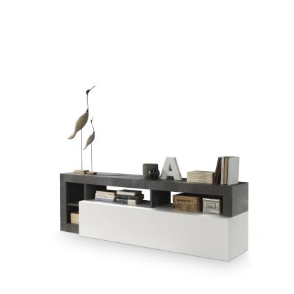 Mueble para TV LENOR blanco/antracita