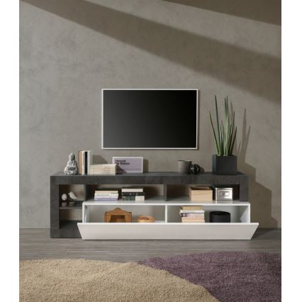 Mueble para TV LENOR blanco/antracita