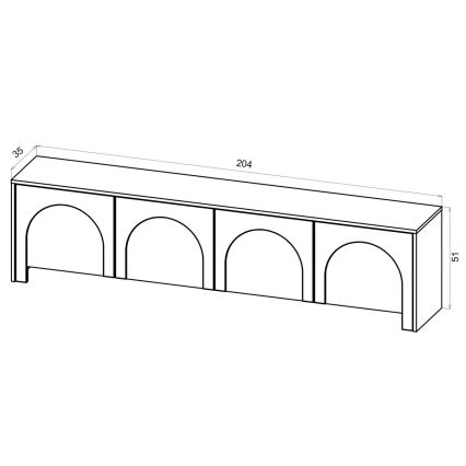 Mueble para TV NIO cachemira/beige