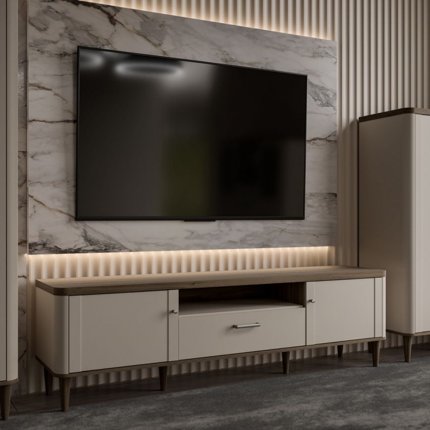 Mueble para TV VIRO marrón/beige
