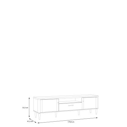 Mueble para TV VIRO marrón/beige