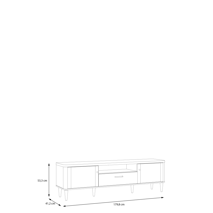 Mueble para TV VIRO marrón/beige