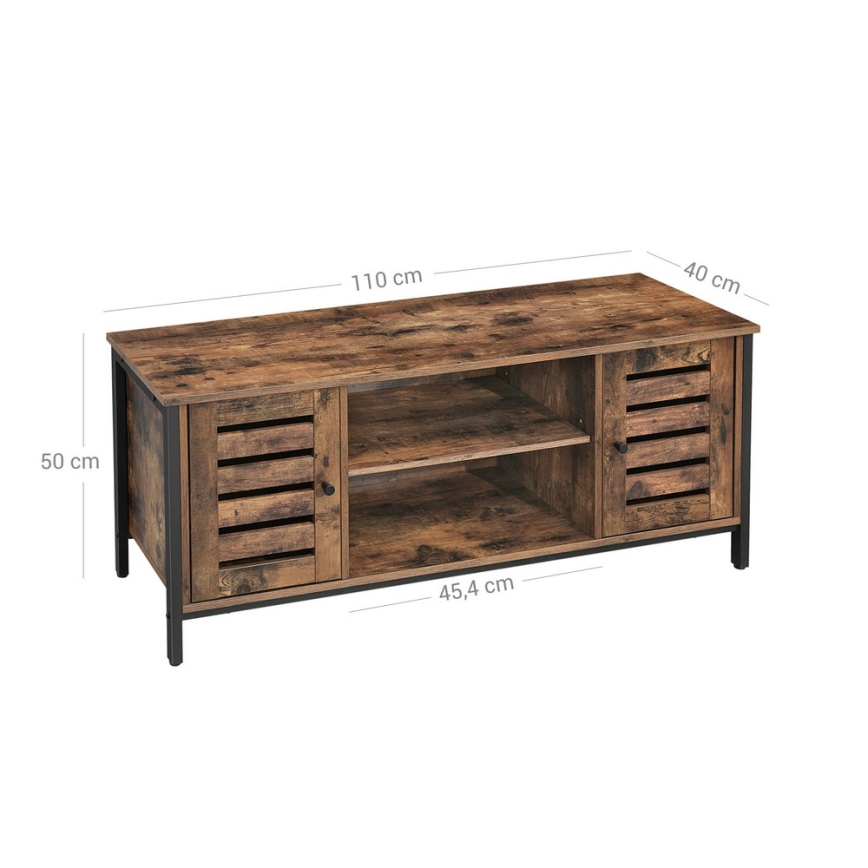 Mueble para TV VOLTAR marrón/negro