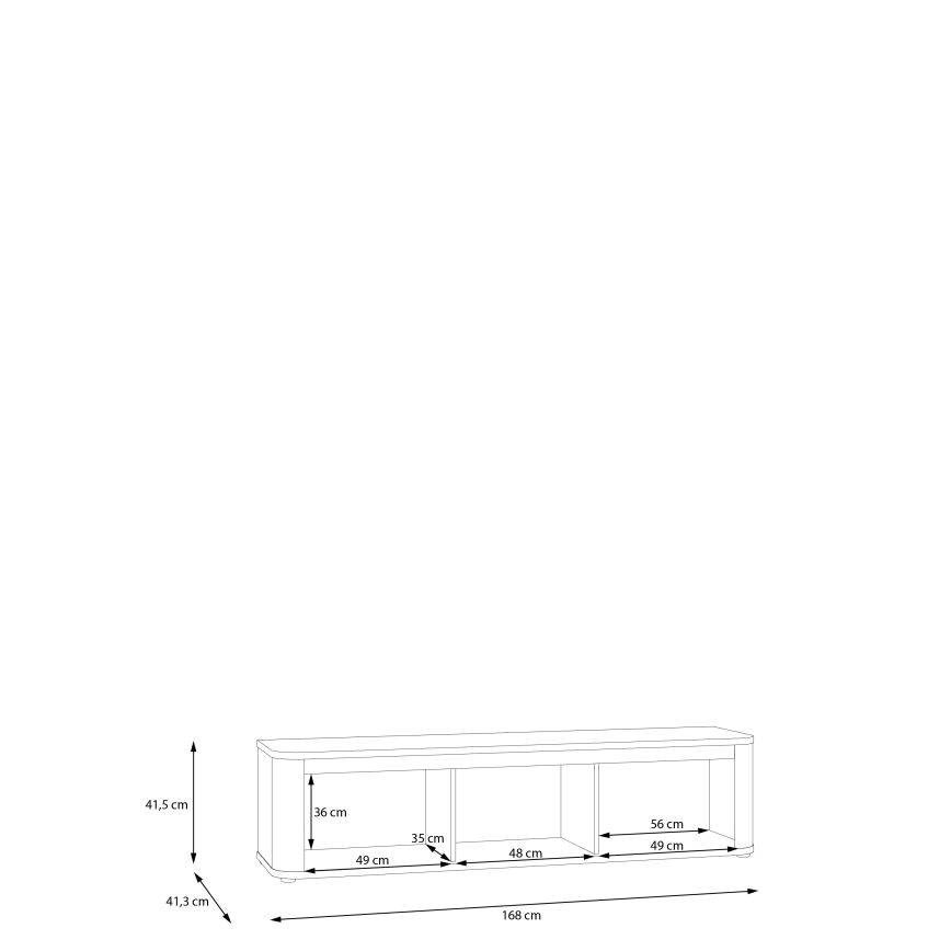 Mueble para TV XARO marrón
