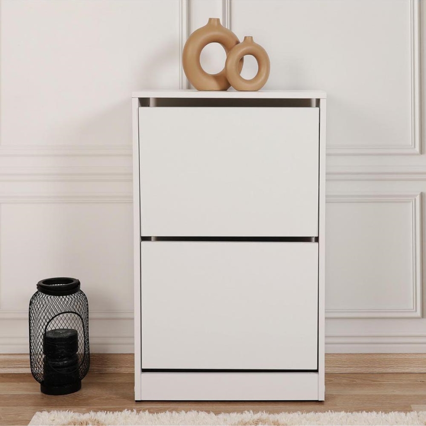 Mueble para zapatos 84x51 cm blanco