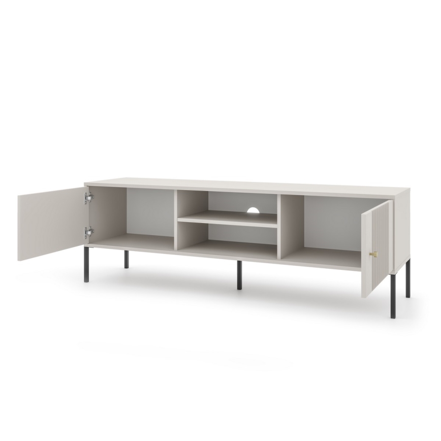 Mueble TV LUE beige/negro