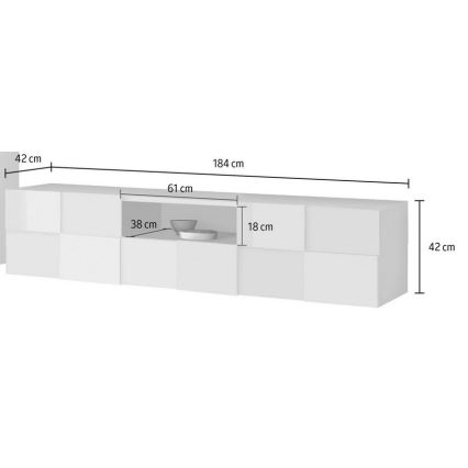 Mueble TV SERIAN blanco