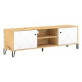 Mueble TV SULA roble artisan/blanco