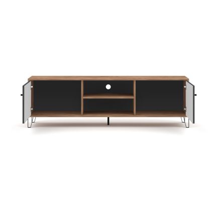 Mueble TV SULA roble craft/negro