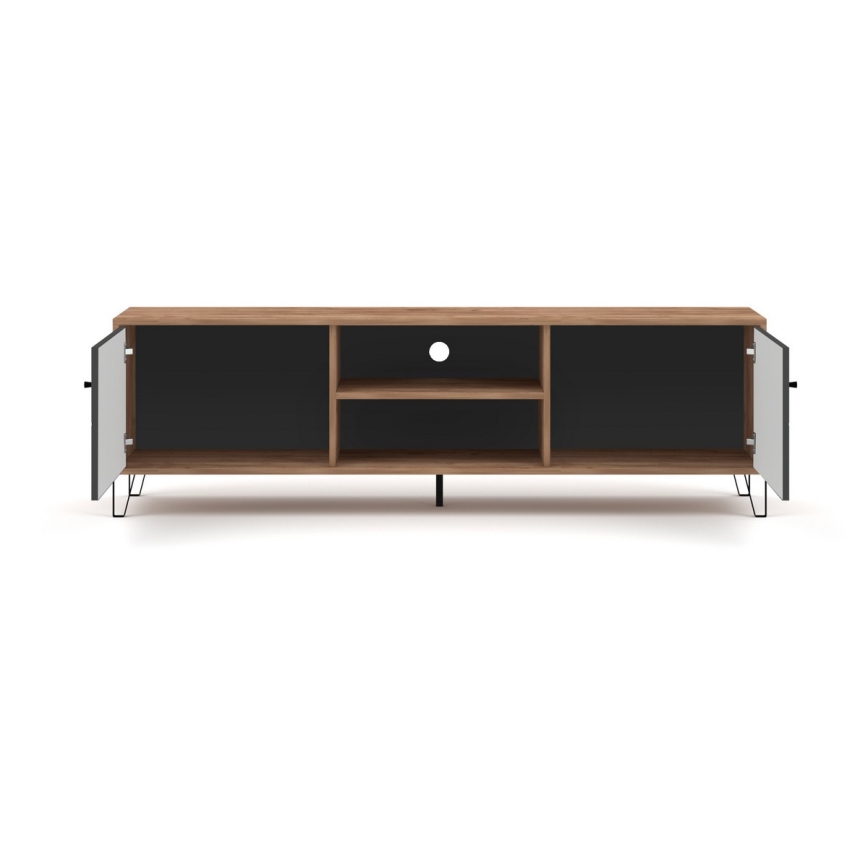 Mueble TV SULA roble craft/negro