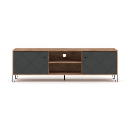 Mueble TV SULA roble craft/negro