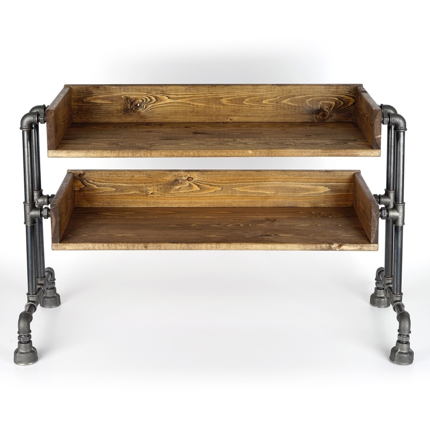 Mueble zapatero BORU 50x90 cm negro/abeto