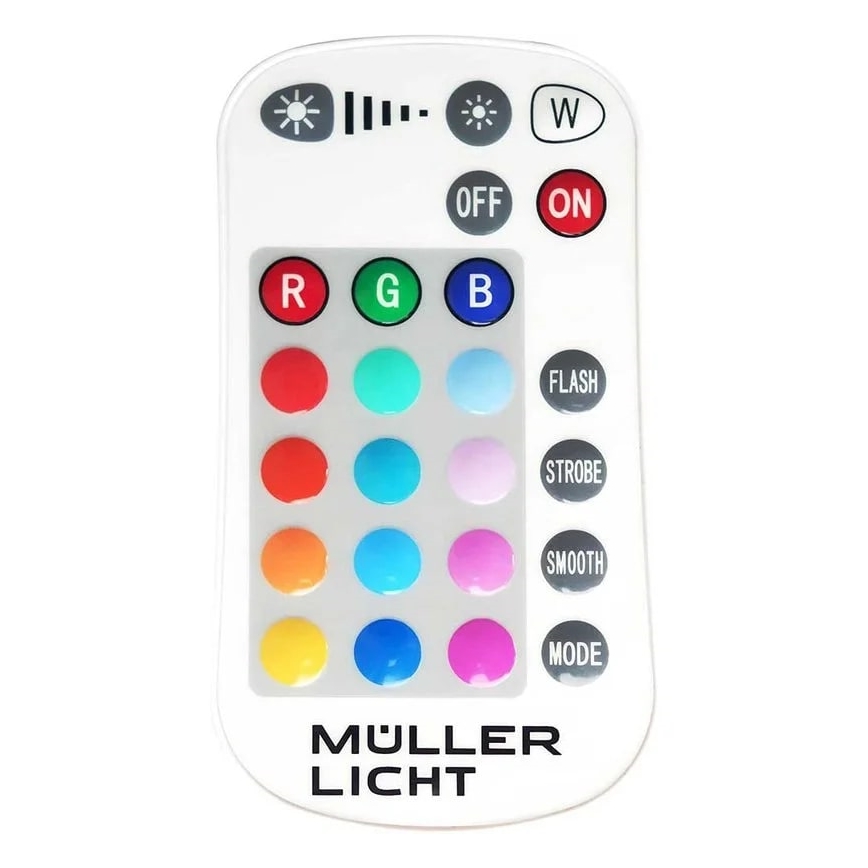 Müller-Licht - Proyector LED RGBW regulable para exteriores LED/10W/230V IP65 + control remoto