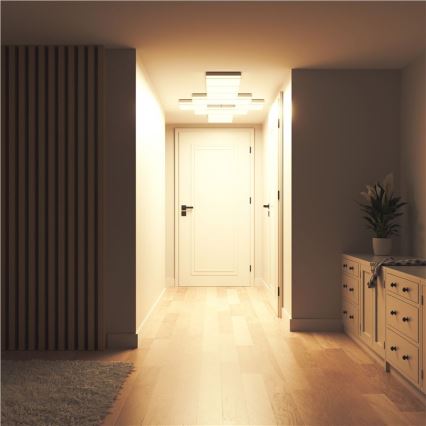 Nanoleaf - Pack de 3 luminarias de techo LED RGBW regulables SKYLIGHT LED/18W/230V + 2x LED/16W/230V 2700-6500K Wi-Fi