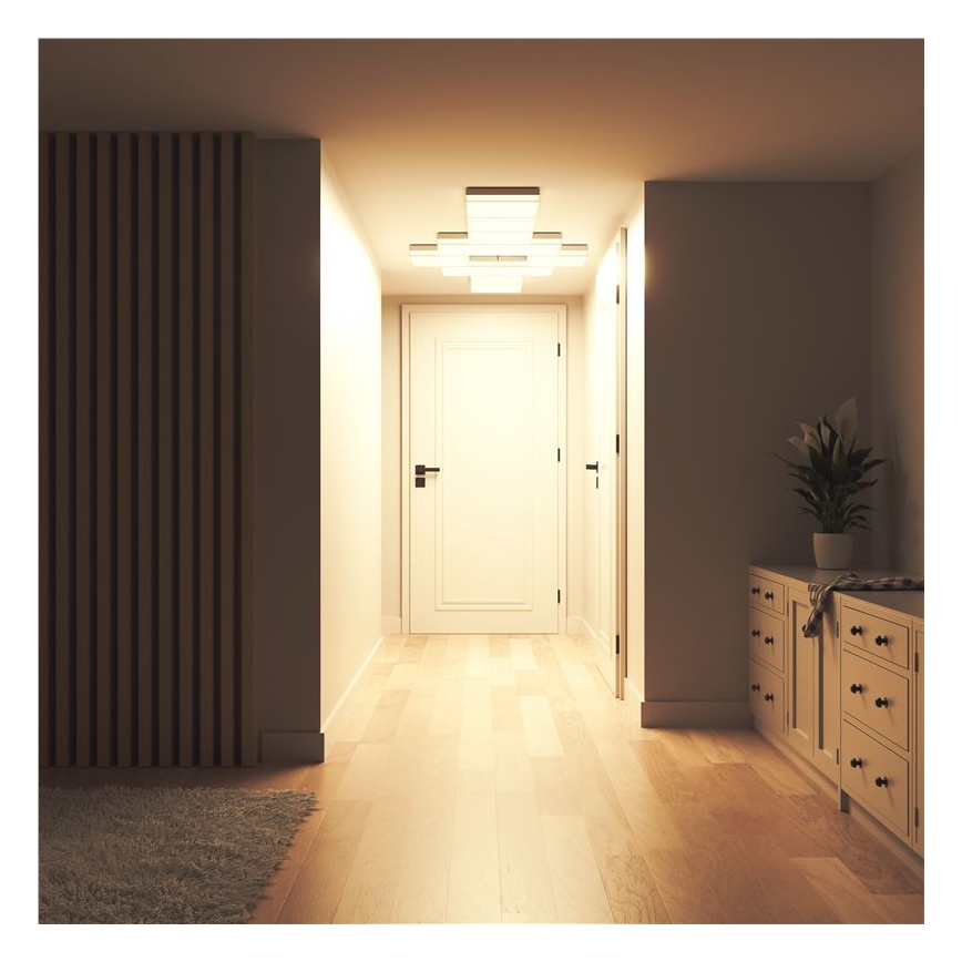 Nanoleaf - Pack de 3 luminarias de techo LED RGBW regulables SKYLIGHT LED/18W/230V + 2x LED/16W/230V 2700-6500K Wi-Fi