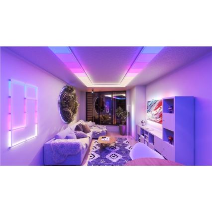 Nanoleaf - Pack de 3 luminarias de techo LED RGBW regulables SKYLIGHT LED/18W/230V + 2x LED/16W/230V 2700-6500K Wi-Fi