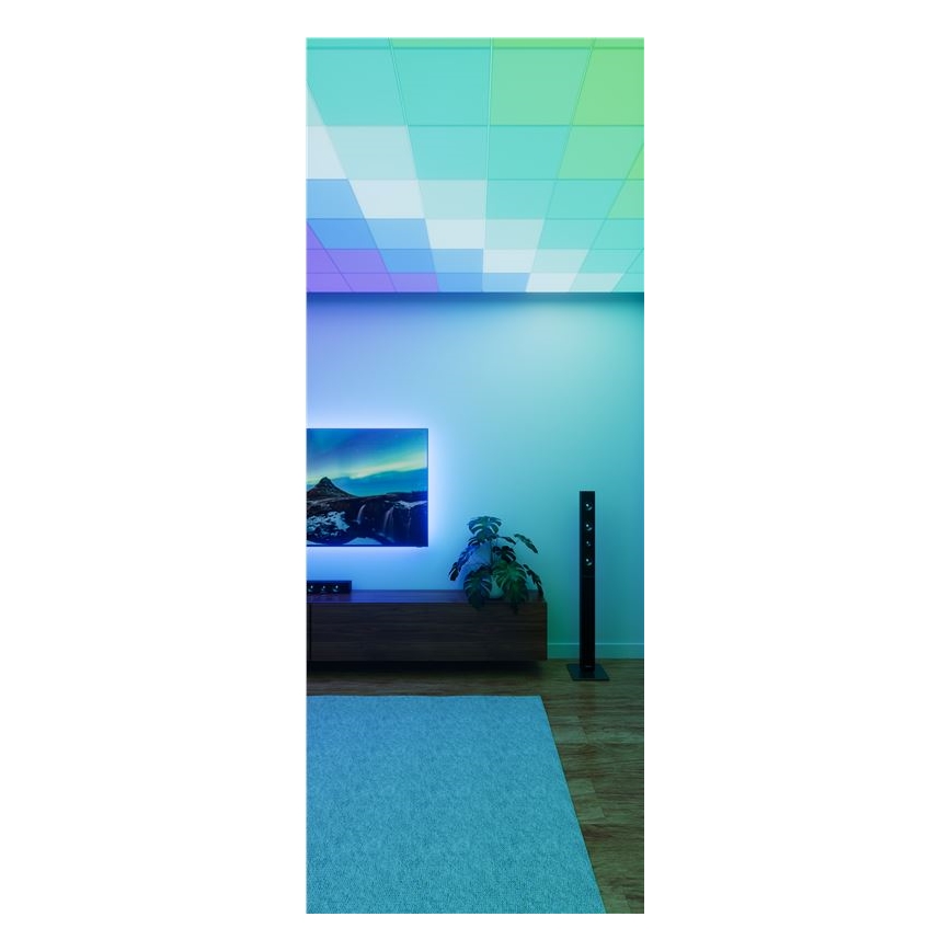 Nanoleaf - Pack de 3 luminarias de techo LED RGBW regulables SKYLIGHT LED/18W/230V + 2x LED/16W/230V 2700-6500K Wi-Fi