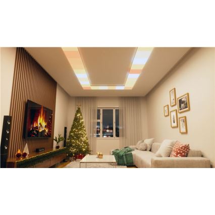 Nanoleaf - Pack de 3 luminarias de techo LED RGBW regulables SKYLIGHT LED/18W/230V + 2x LED/16W/230V 2700-6500K Wi-Fi