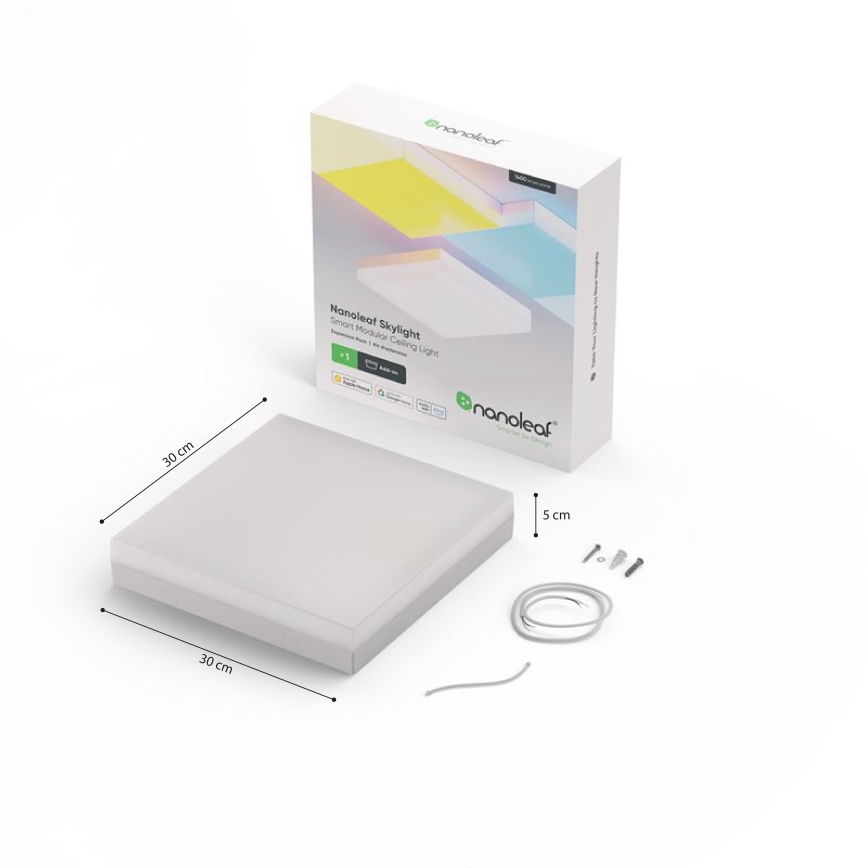 Nanoleaf - Conjunto de extensiones LED RGBW Lámpara regulable SKYLIGHT LED/16W/230V 2700-6500K Wi-Fi
