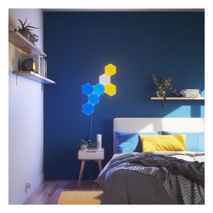 Nanoleaf - SET 9x LED RGB Panel regulable SHAPES HEXAGON LED/2W/230V 1200-6500K Wi-Fi