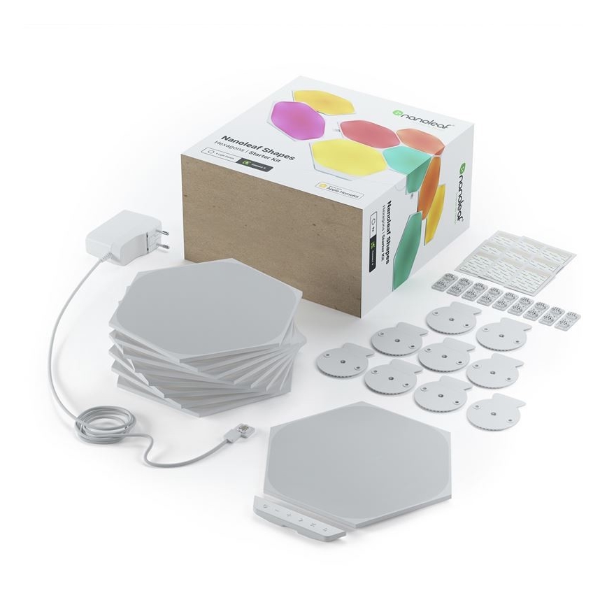 Nanoleaf - SET 9x LED RGB Panel regulable SHAPES HEXAGON LED/2W/230V 1200-6500K Wi-Fi
