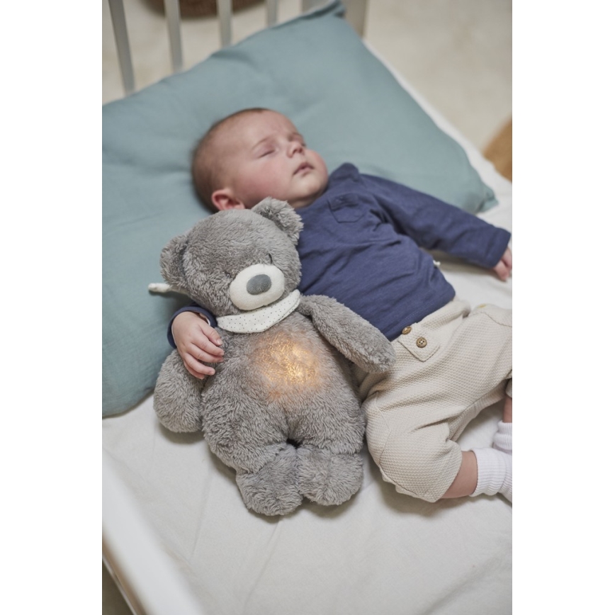 Nattou - Pelele con melodía y luz SLEEPY BEAR 4en1 gris