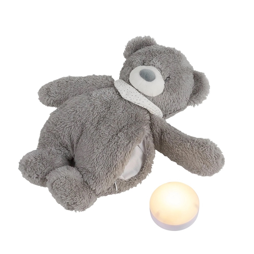 Nattou - Pelele con melodía y luz SLEEPY BEAR 4en1 gris