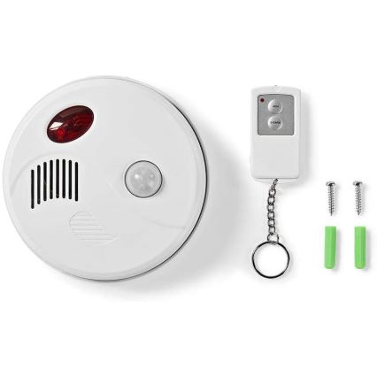 Alarma con detector de movimiento 3xAA + mando a distancia