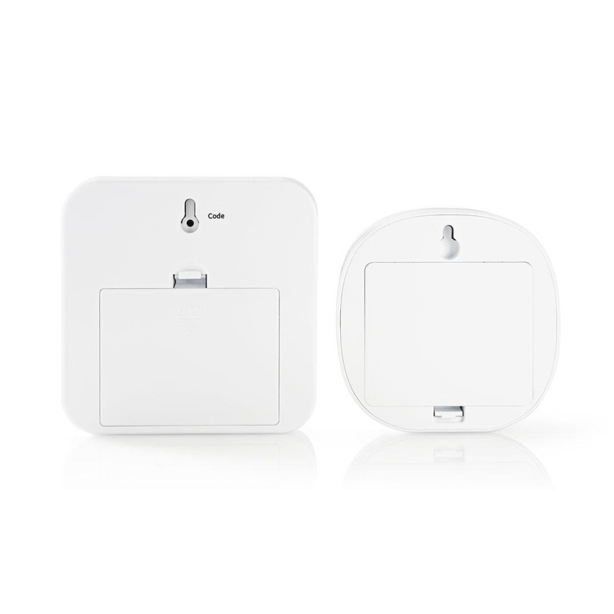 Alarma con sensor de movimiento inalámbrico 6xAA blanco